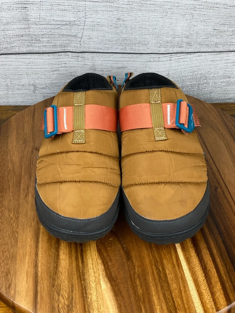 Chaco Ramble Puff Clog Retro Camel Brown Cozy Slip On Shoe Men’s Size 12